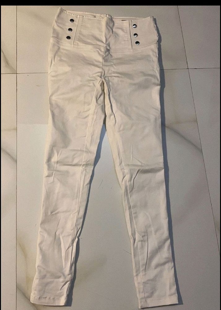 Branded White Jeans