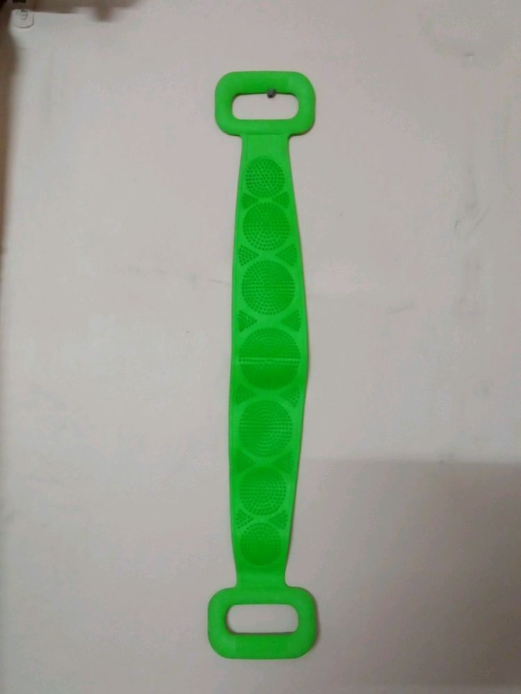 SILICON SILICA GEL BATH BRUSH - GREEN COLOUR