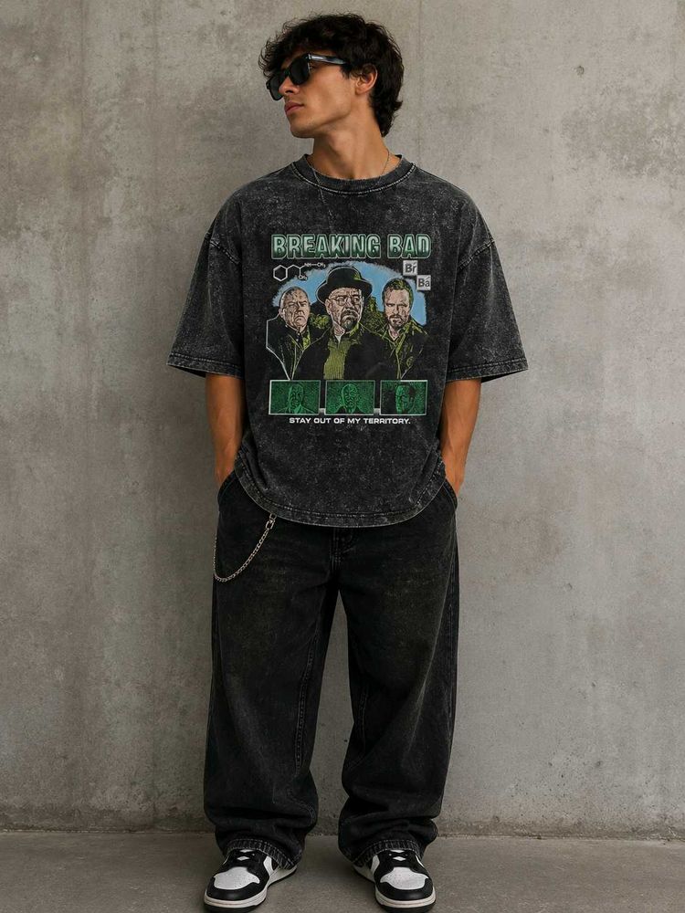Breaking Bad acid wash Oversized tshirt (XL)