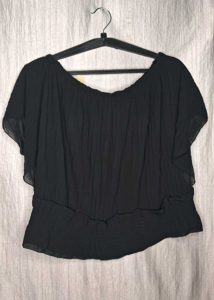 Chic Black Off-Shoulder Top