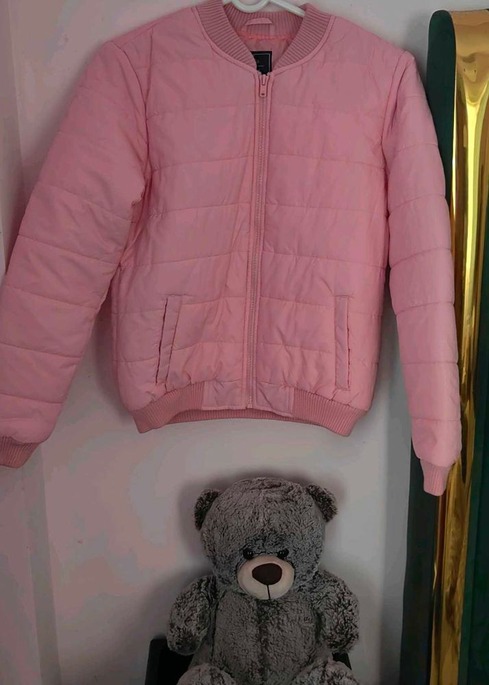 Baby Pink Puffer Jacket