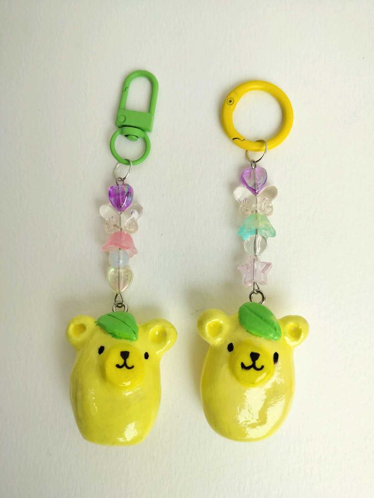 Lemon Bear Keychain