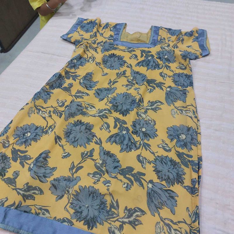 Floral Print Kurta