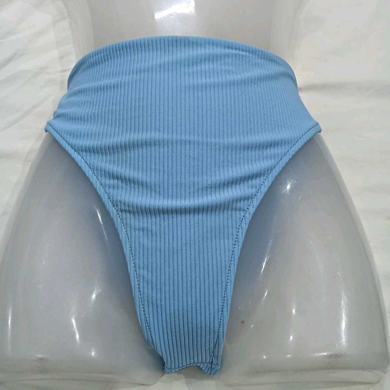 ⭐ Ribbed High-Waisted Bikini Bottom