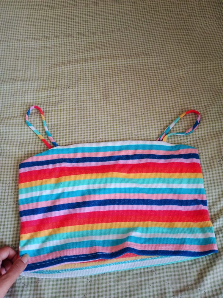 Striped Rainbow Tank Top