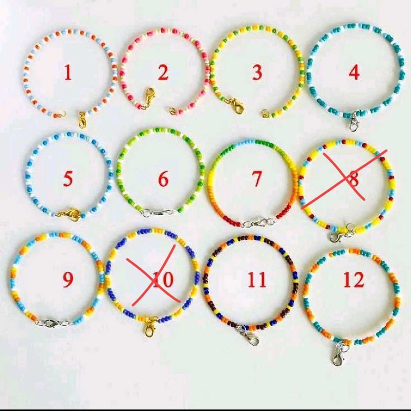Colorful Beaded Bracelets Set