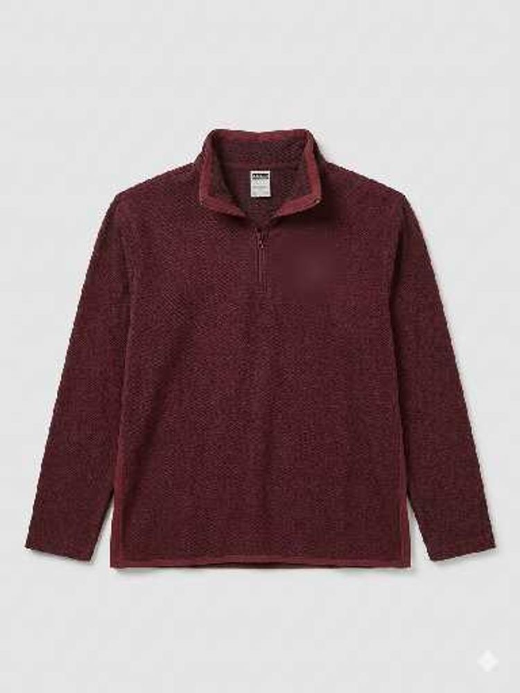 Cozy Burgundy Fleece Pullover