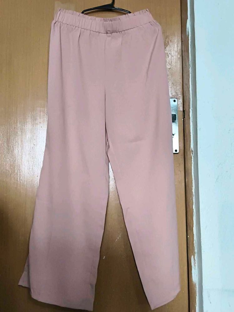 Chic Pink korean trouser Pants