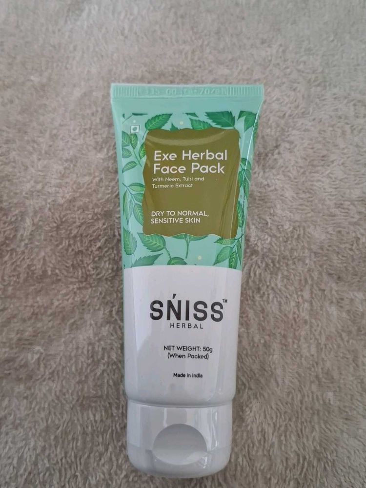 Sniss Herbal Face Pack (50g) | With Neem, Tulsi