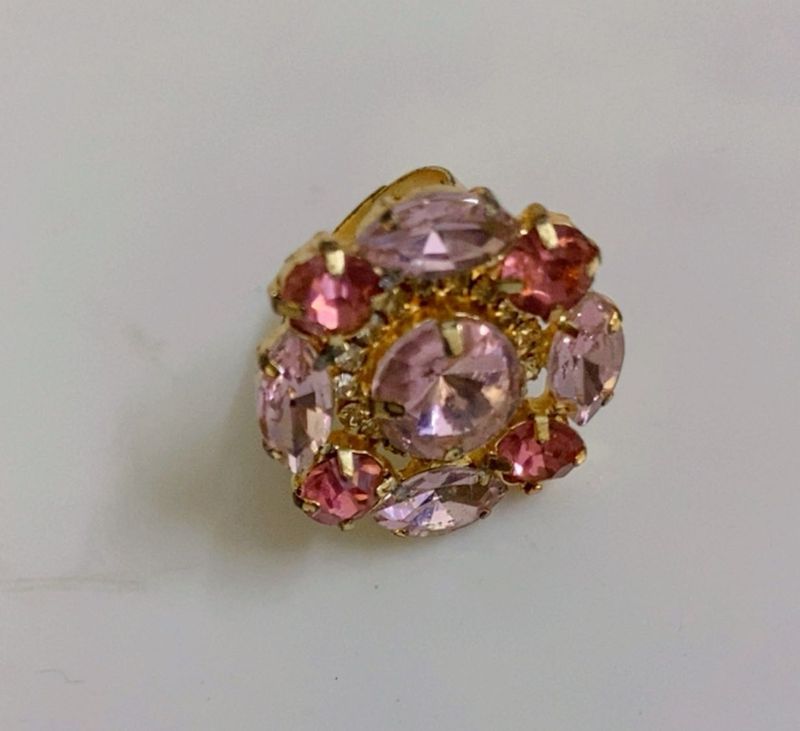 Sparkling Pink Gemstone Ring