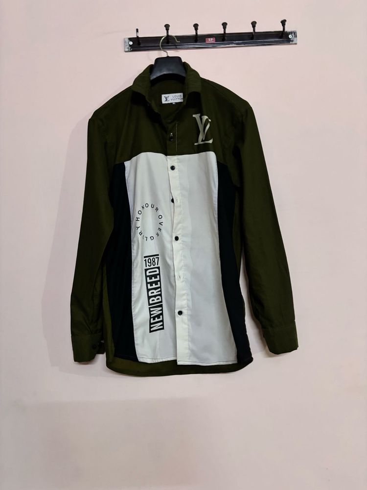 Stylish Olive Green Shirt