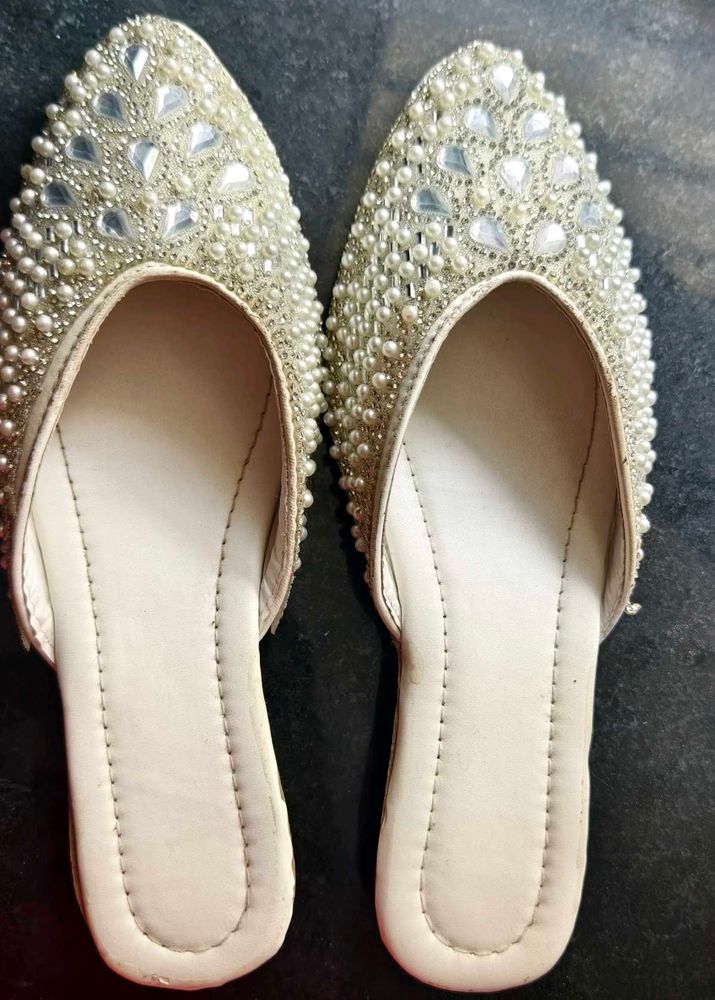 Embellished Pointed Flats