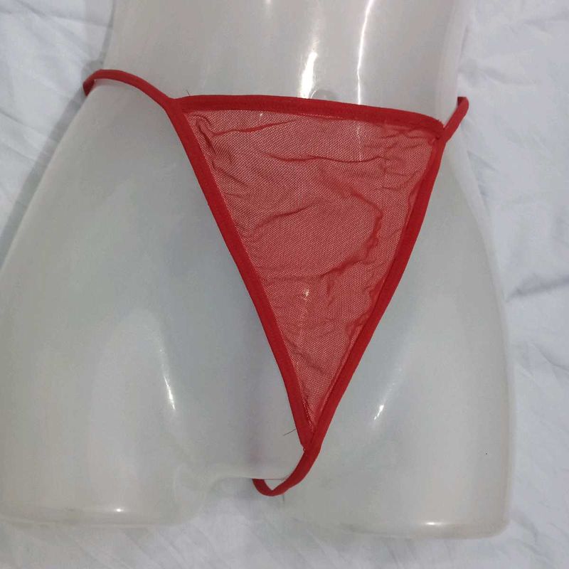 Sheer Red🤎 G-String Panty