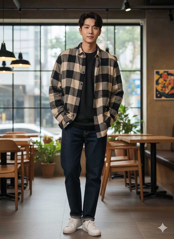 H&amp;M  Men's Plaid Flannel Shirt
