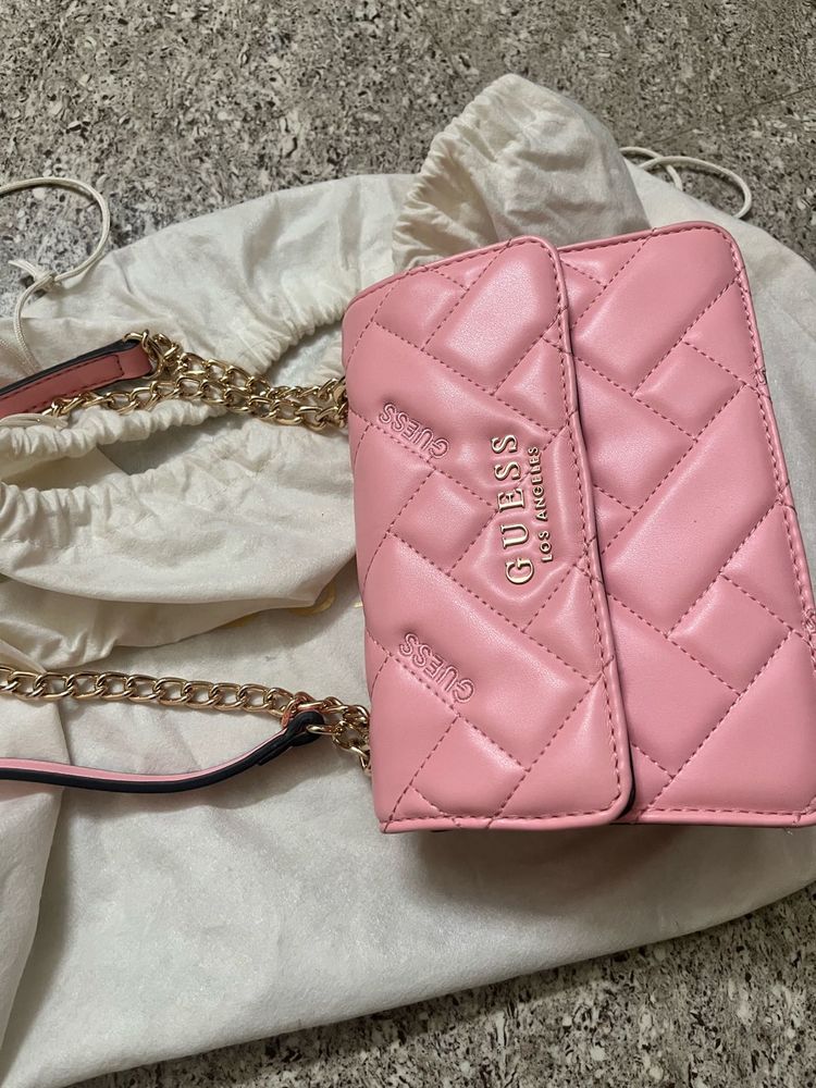 authentic Guess Pink shoulder Bag