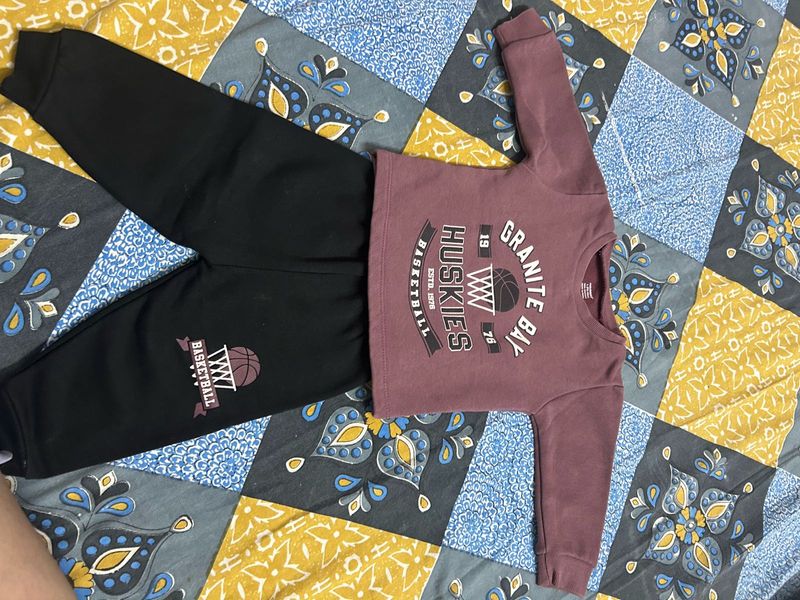 Kids Basketball Sweatshirt &amp; Pants Set