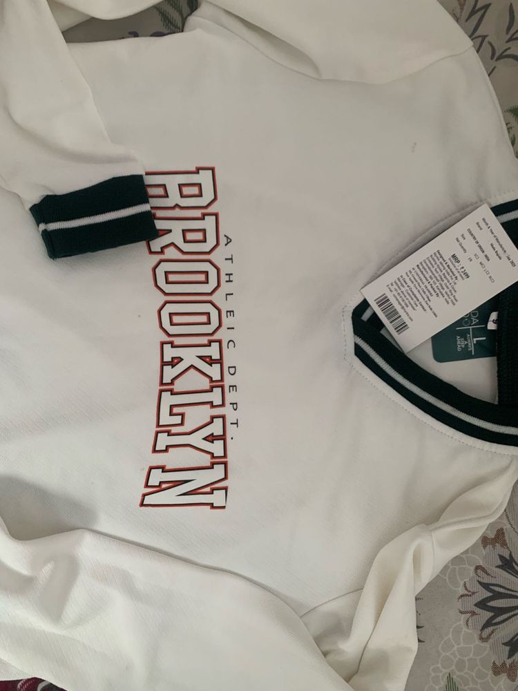 White Brooklyn Athletic Dept. Top