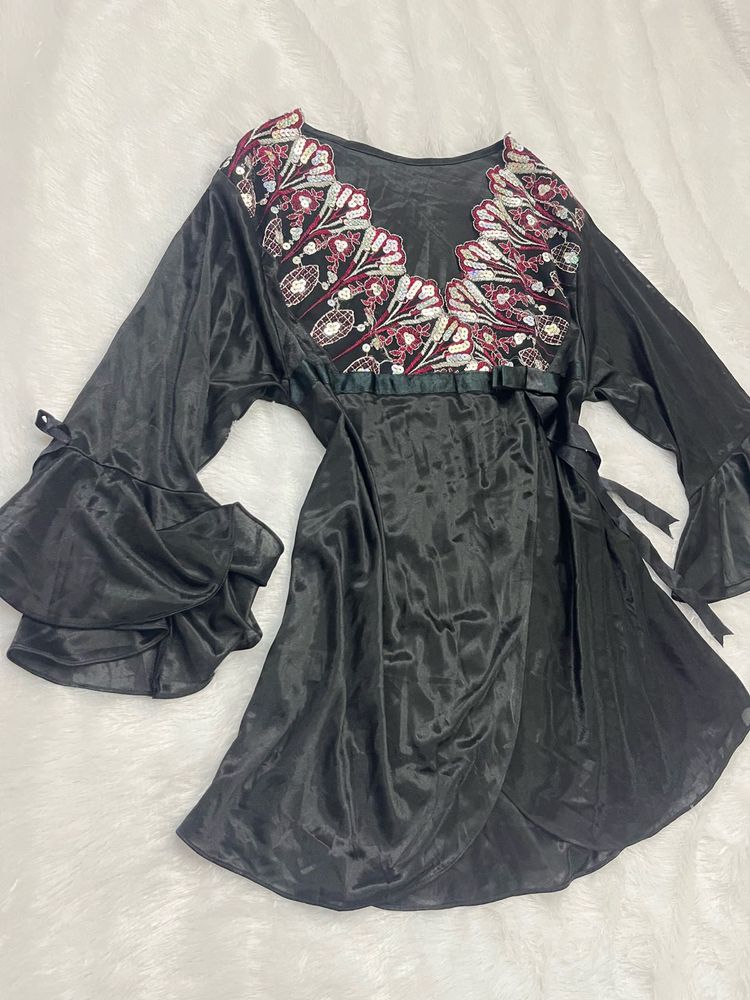 Y2k Embellished Wrap Kurti!