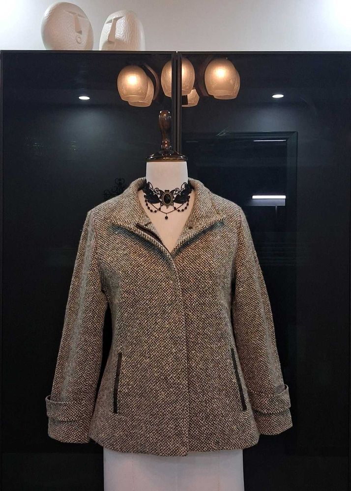 Crocodile Elegant Tweed Style Jacket