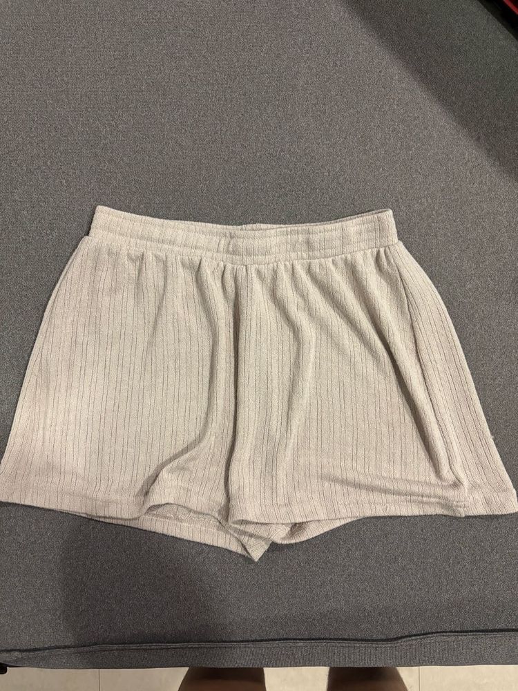 Cozy Ribbed Lounge Shorts