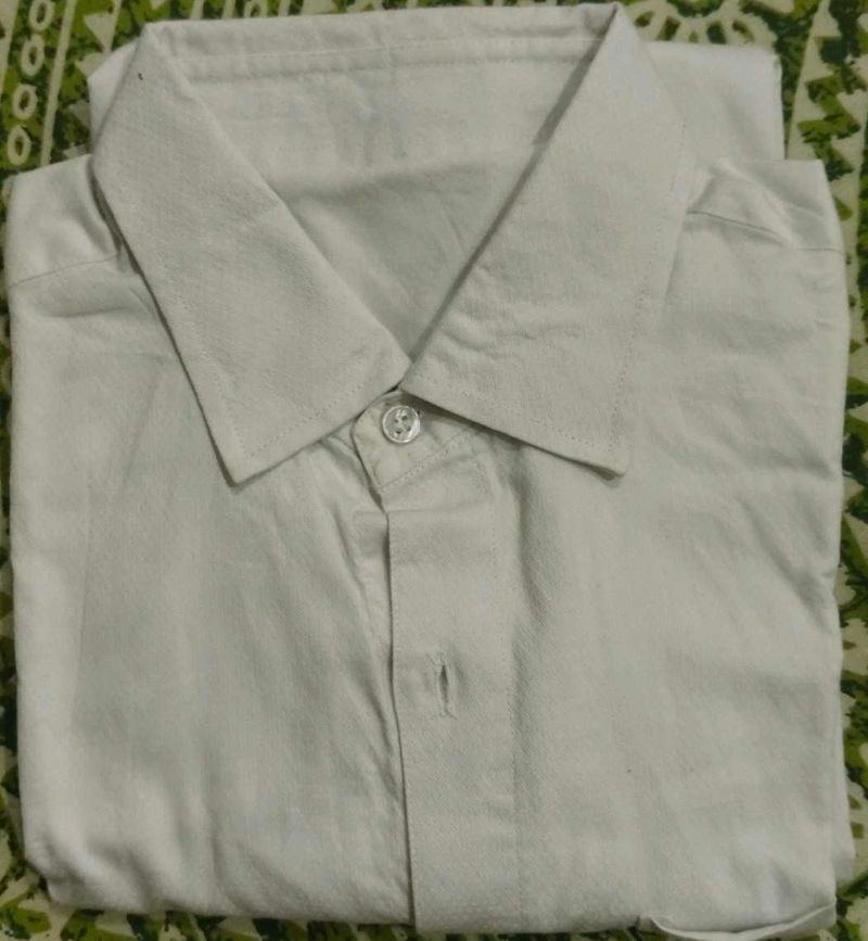 Classic Men's White Formal Shirt
