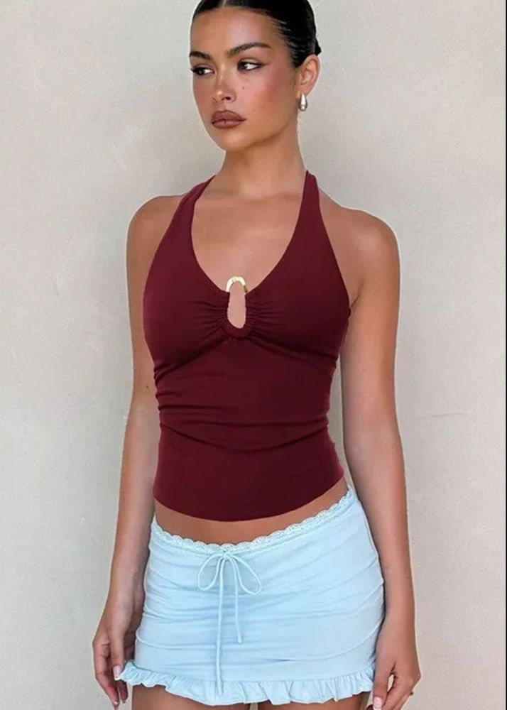 Chic Halter Neck Crop Top