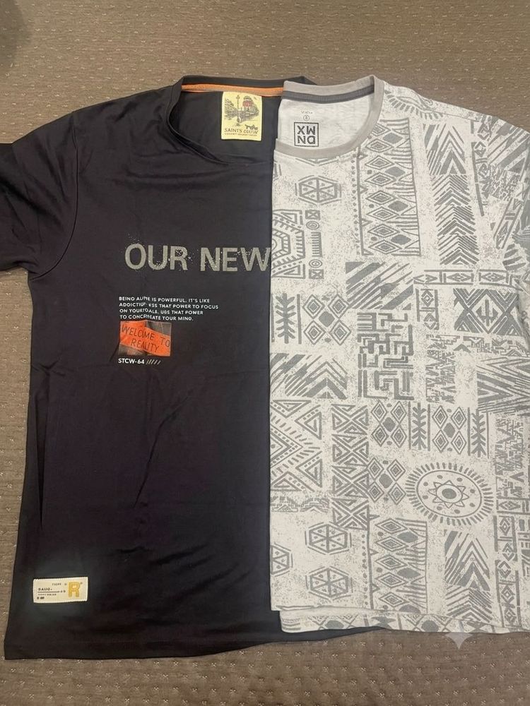 Men's Unique Split Design T-Shirt