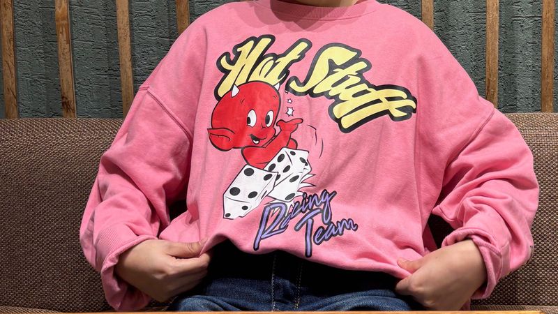 Pink Graphic Sweatshirt