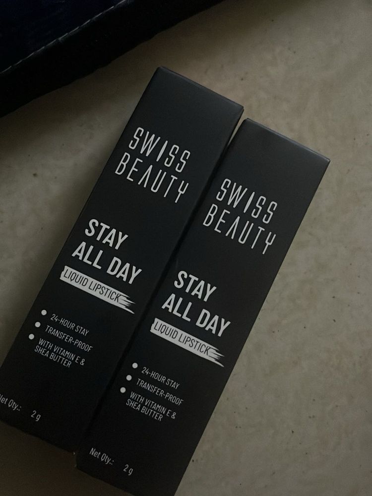 Swiss Beauty Stay All Day Liquid Lipstick (Set of