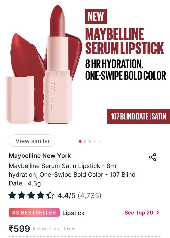 maybelline new York lipstick