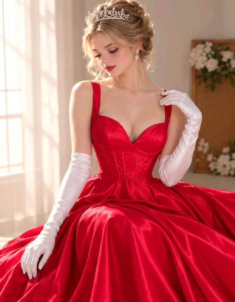 with freebies Elegant Satin Prom Dress🩷