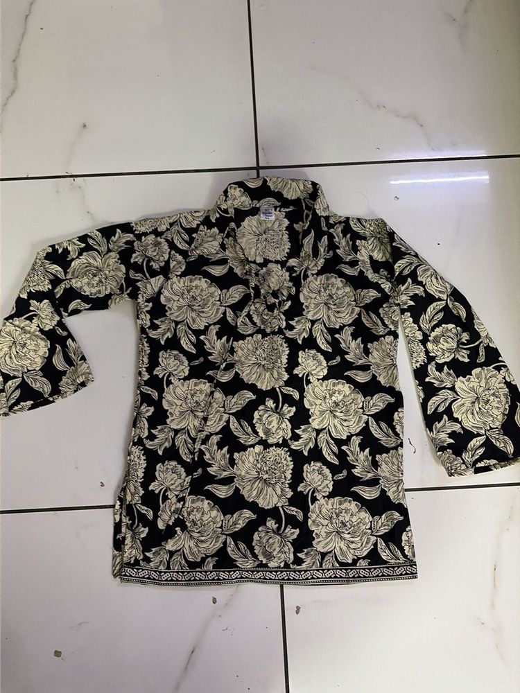 Vintage Floral Print Shirt