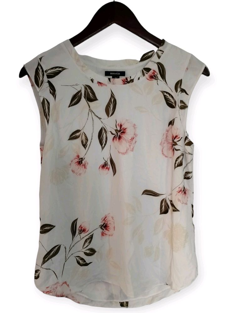 Floral Print Sleeveless Top