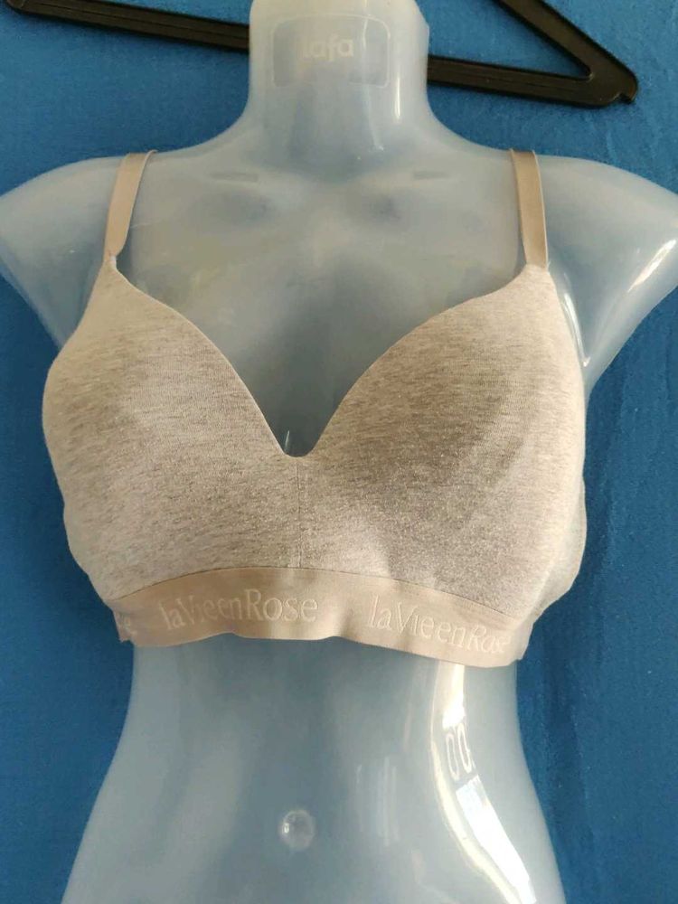 Lavieen rose Comfortable Grey Bra