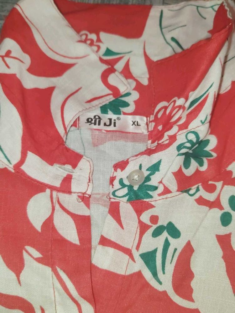 Floral Print Shirt - XL
