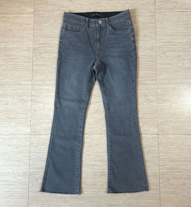 Women's Grey bootcut Jeans