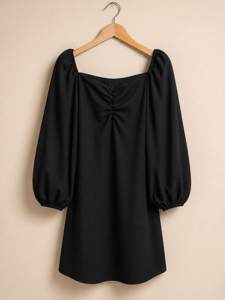 Women Bodycorn Black Above Knee Dress