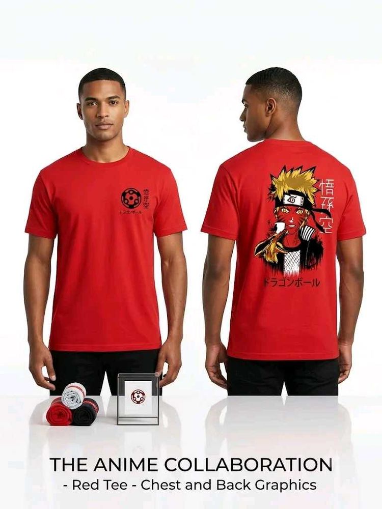 Anime Collaboration Graphic T-Shirt