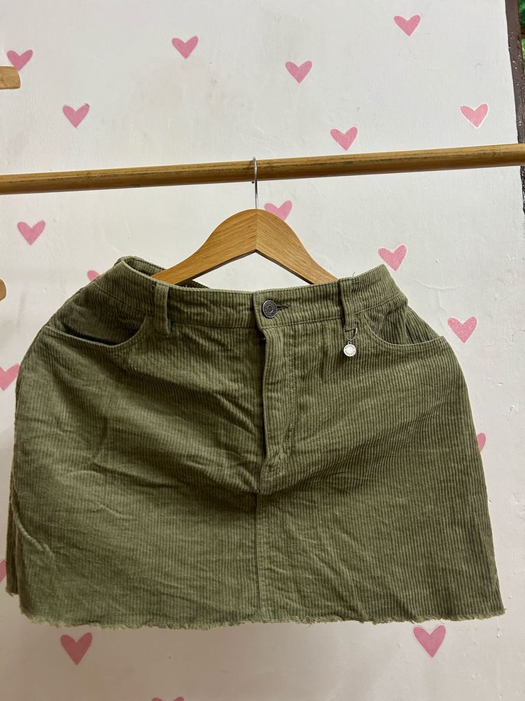 Corduroy mini Skirt