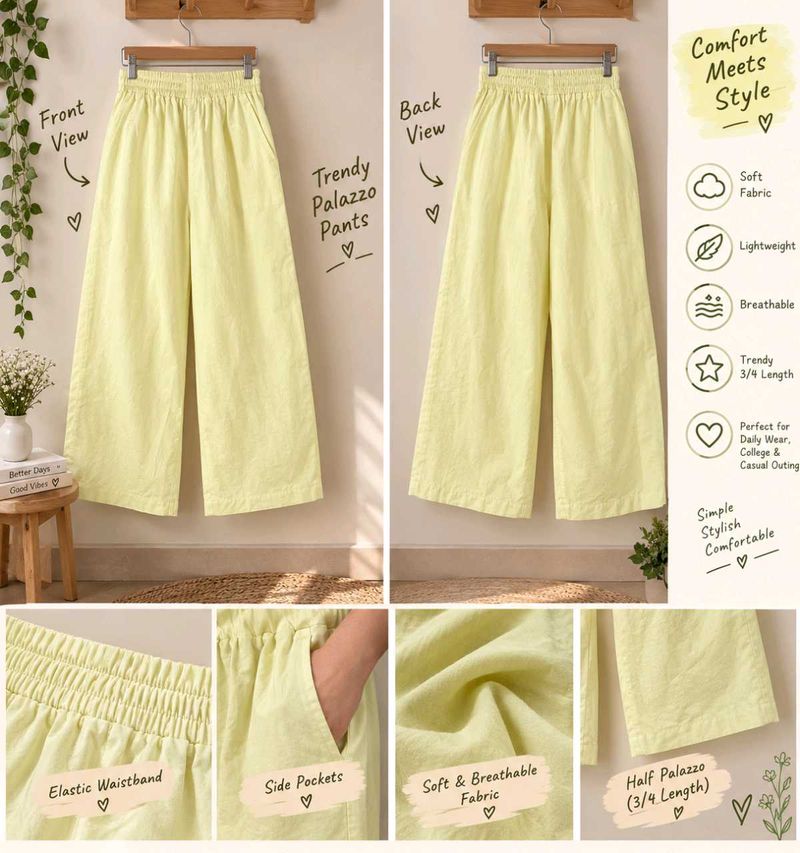 Trendy Palazzo Pants