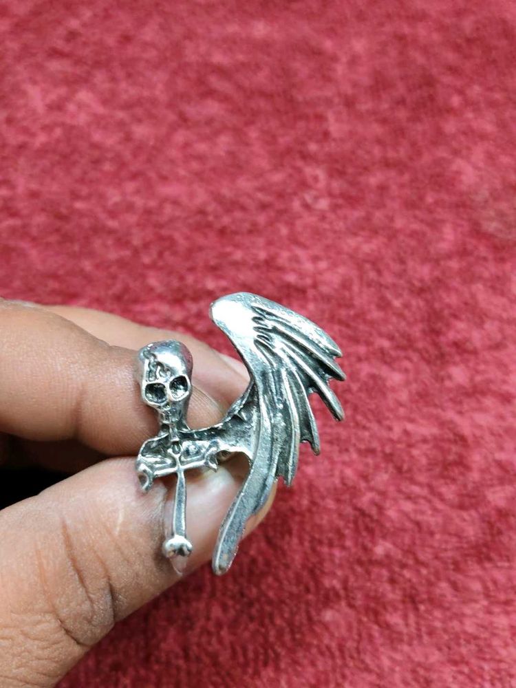 Skull &amp; Wing Ring