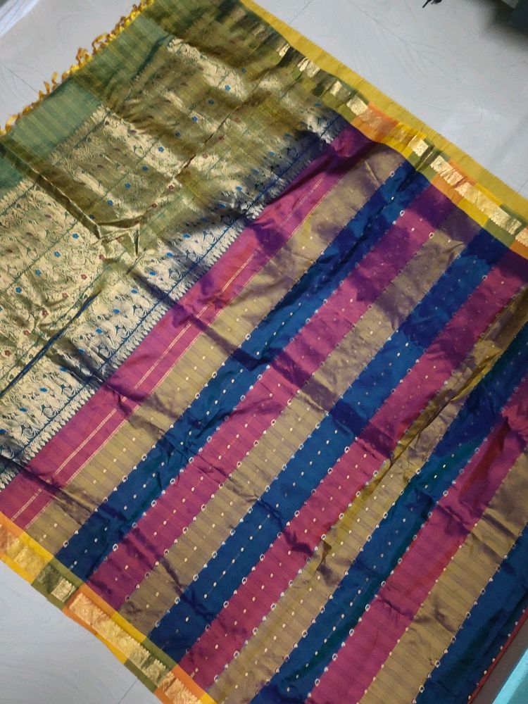 Malti Colour Pure Kanchi Pattu Saree
