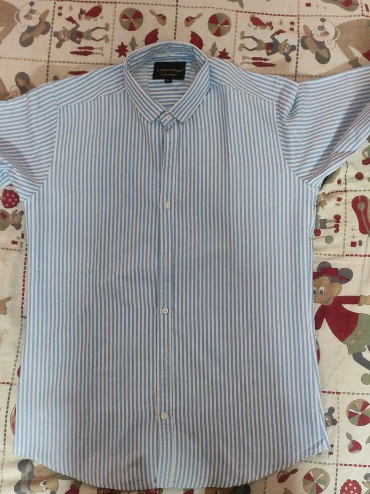 Men's  old money style Striped Button-Up Shirt