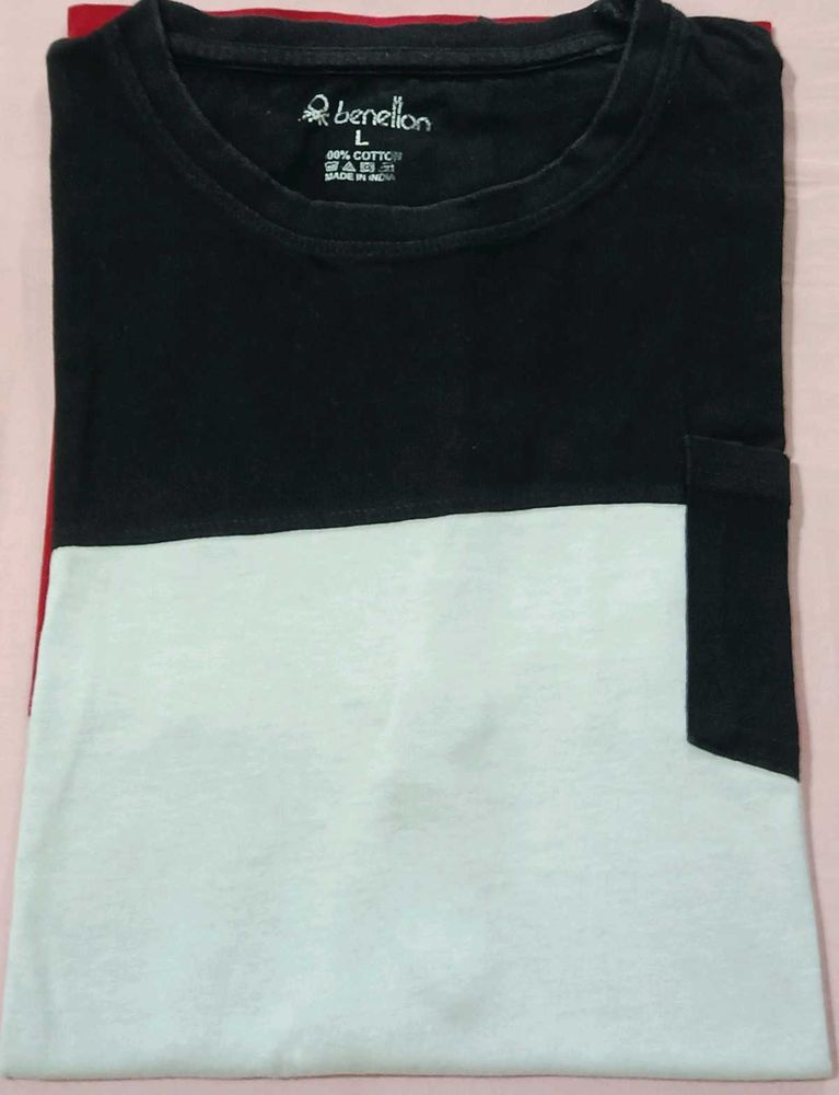 Benetton Color Block T-Shirt