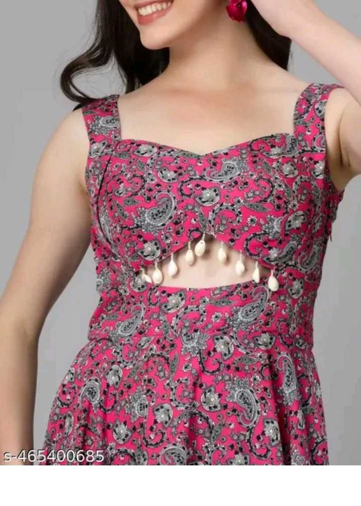Stylish Pink Paisley Lehenga Choli