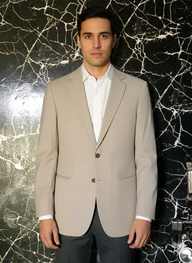 Beige Blazer - Men's Classic Style