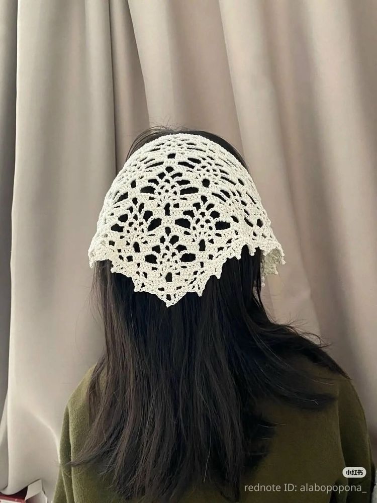 Boho Crochet Hair Scarf Bandana