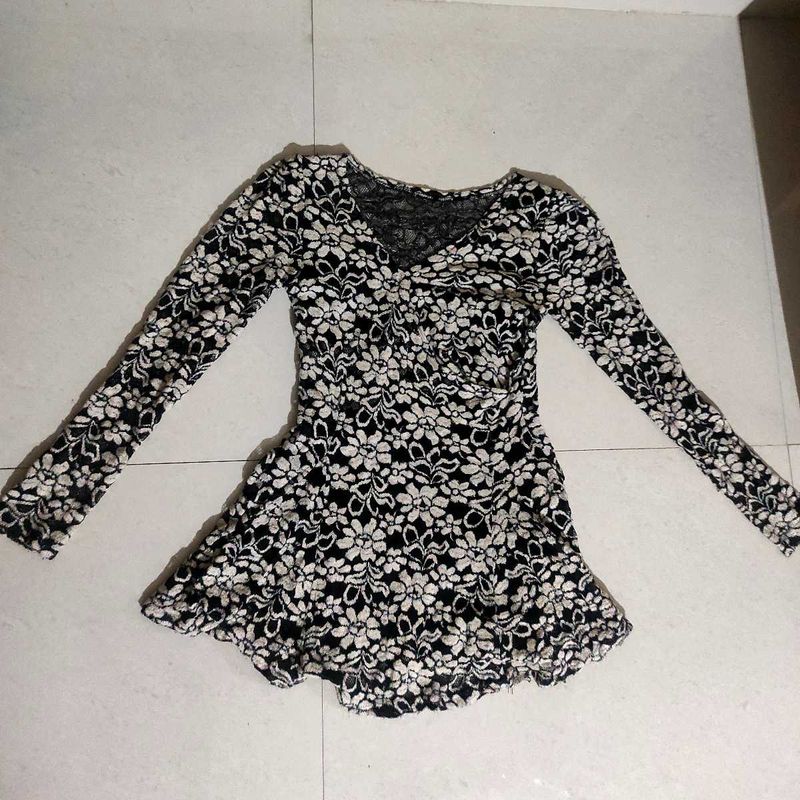 Elegant Lace Floral Top