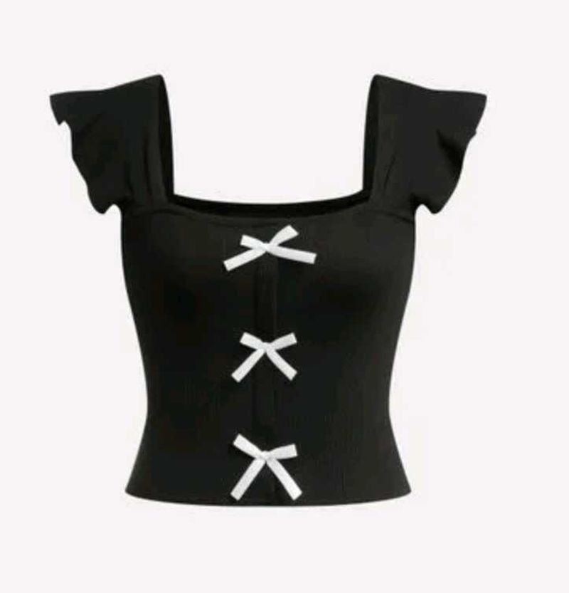 cute bow top (one size)