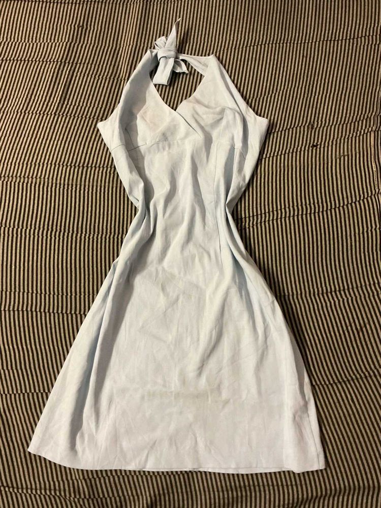 Light Blue Halter Sundress